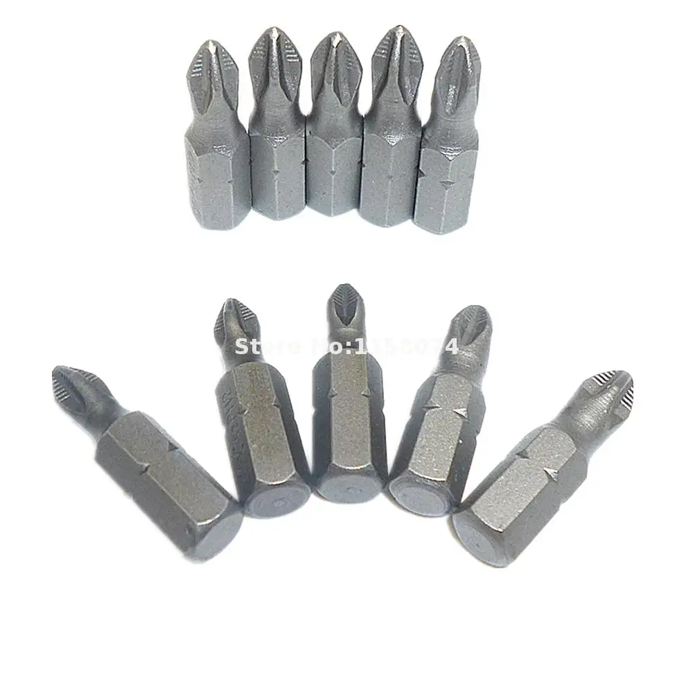 10pcs PH2 S2 Phillips Head Screw Driver Bit Set Quick Release 1/4" Hex Shank 25mm Long