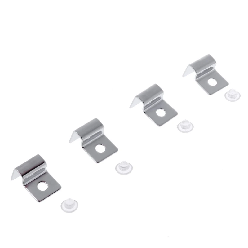 

4Pcs Stainless Steel Aquarium Fish Tank Fixed Cover Clip Filter Barrel Holder Aquarium Accessories