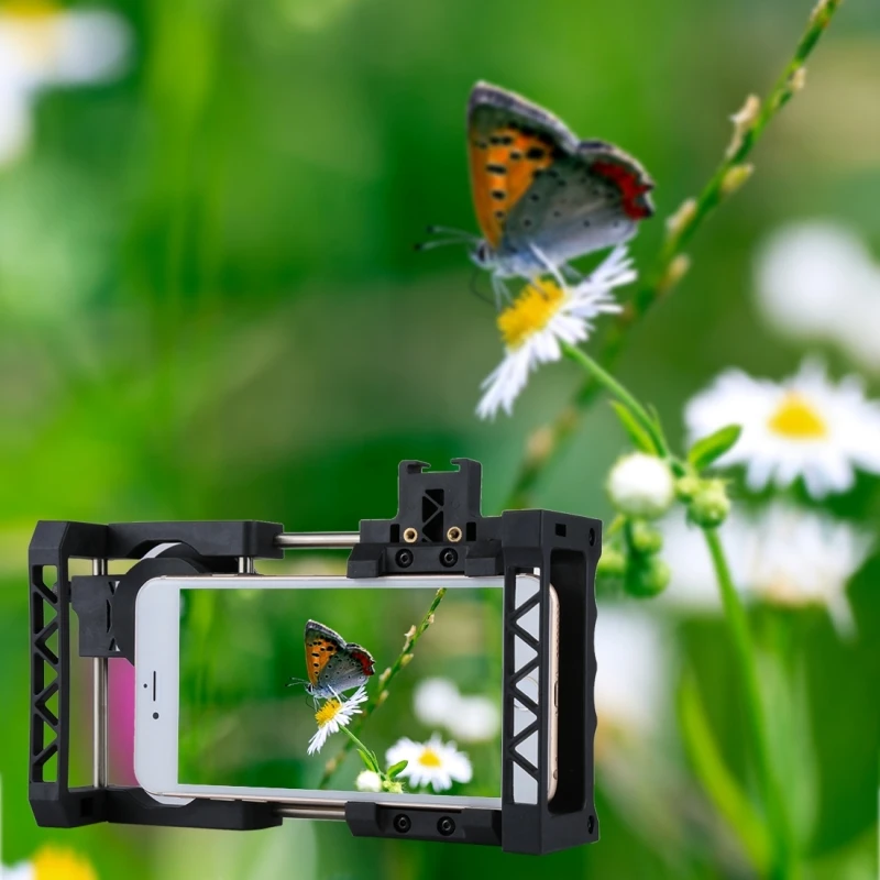  Professional Photography Lens Handheld Stabilizer Universal Adjustable Mobile Phone Holder For iPho