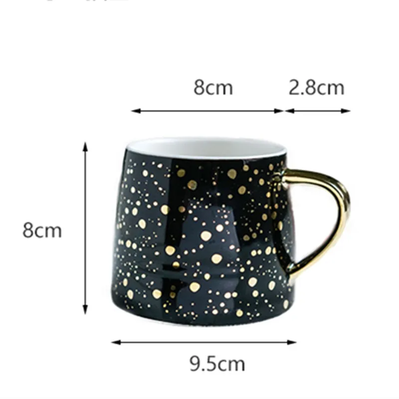 Звездное небо образец Чашки Простой и необычные кружки Посуда для кофе кружка, керамическая кружка комплект Творческий кафе бар чашка для завтрака R370