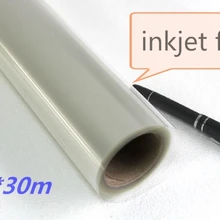 34in* возможностью погружения на глубину до 30 м ПЭТ прозрачная для струйной печати пленка для клиширования для трафаретной печати по индивидуальному заказу для 86 см в ширину рулона