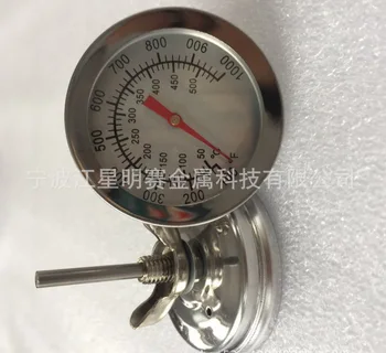 

DHL 500pcs high quality 50-500C Stainless Steel BBQ Barbecue Smoker Grill Thermometer Temperature Gauge