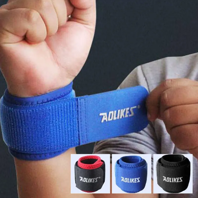 ALBREDA 1 шт. регулируемый спортивный хлопковый эластичный бандаж для рук тренажерный спортивный браслет поддержка запястья бандаж фитнес-Тренировка Безопасность Защита