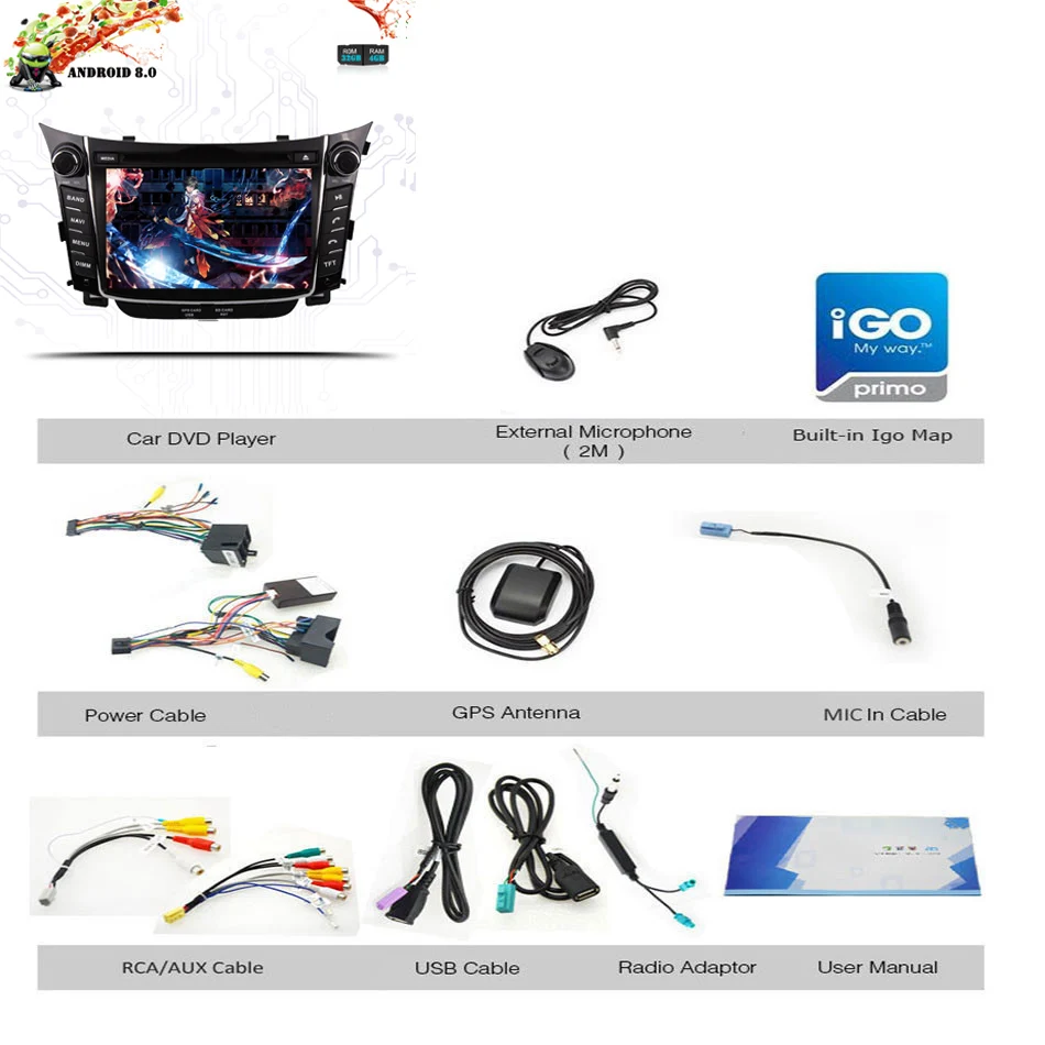 Top Android 9.0 8 Core RAM 4GB ROM 64GB Head Unit Sat Navi Audio Car DVD Player Radio For Hyundai I30 2011 2012 2013 Tape Recorder 21 Top Android 9.0 8 Core RAM 4GB ROM 64GB Head Unit Sat Navi Audio Car DVD Player Radio For Hyundai I30 2011 2012 2013 Tape Recorder 21