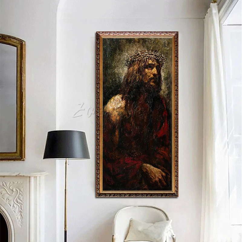 

Jesus Christ Jesus Canvas Posters and Prints Wall Art Pictures for living room Home Decor cuadros decoracion Oil painting 165