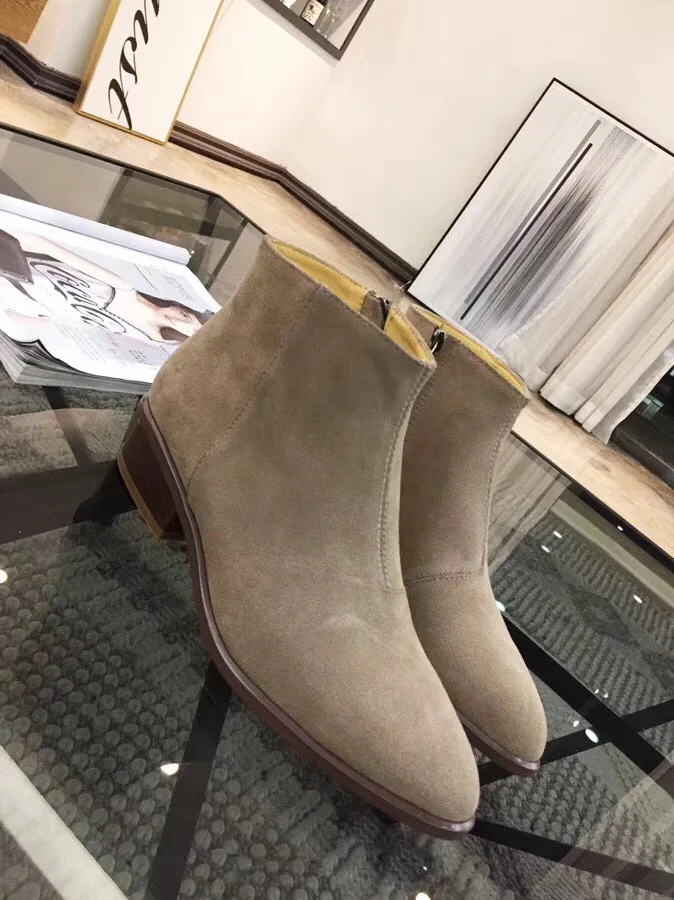 Mode De Gris En Catwalk Casual Femmes Cuir À Automne argent Bottes Cheville Pointu Bas Talons Chaussons Argent 2018 Chelsea tAqw8Fx