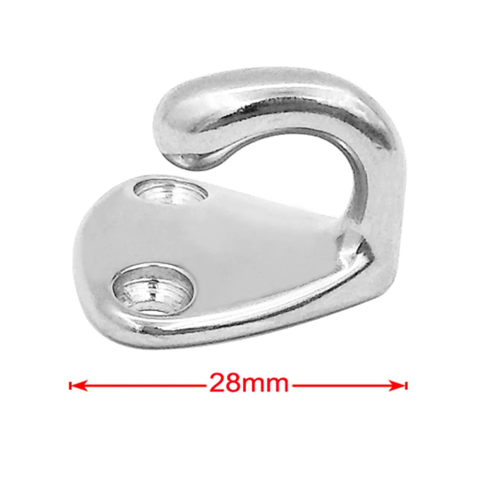 1pcs Marine Grade Stainless Steel Boat Hook Coat and Hat Hook Wall Mount Boat Accessories Marine