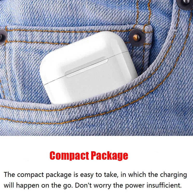 1:1 Copy For Airpods Wireless Bluetooth In Ear Earphones 5.0 Super Bass with Charging Box for iPhone and Smart phone devices
