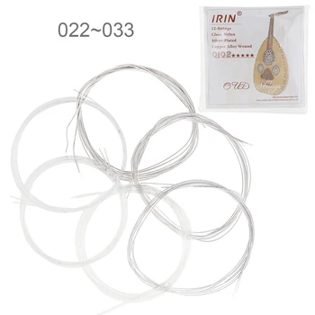 

6pcs/lot Oud String 022-033 Inch Clear Nylon Silver-Plated Copper Alloy with Full Bright Tone