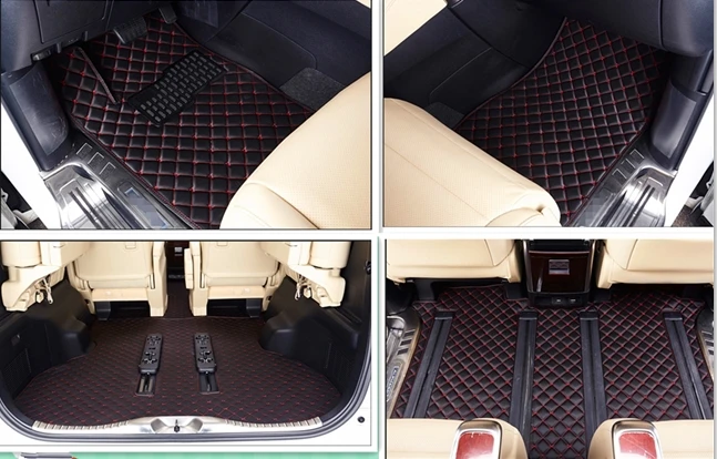 Full set car floor mats + trunk mat for 