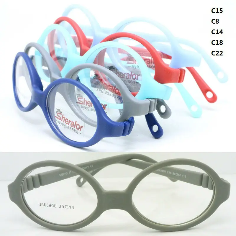 Buy wholesale lot 3563900 baby top TR90 oval glasses