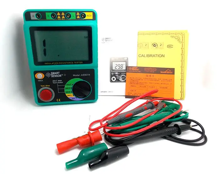 Цифровой прибор для измерения давления AS907A тестер сопротивления изоляции