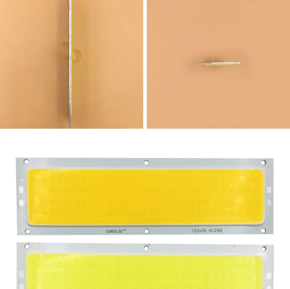 10W LED COB Strip Light Bulb Lamp 1000LM DC 12V White Blue 120x36mm LED Chip car Light Source for DIY (3)