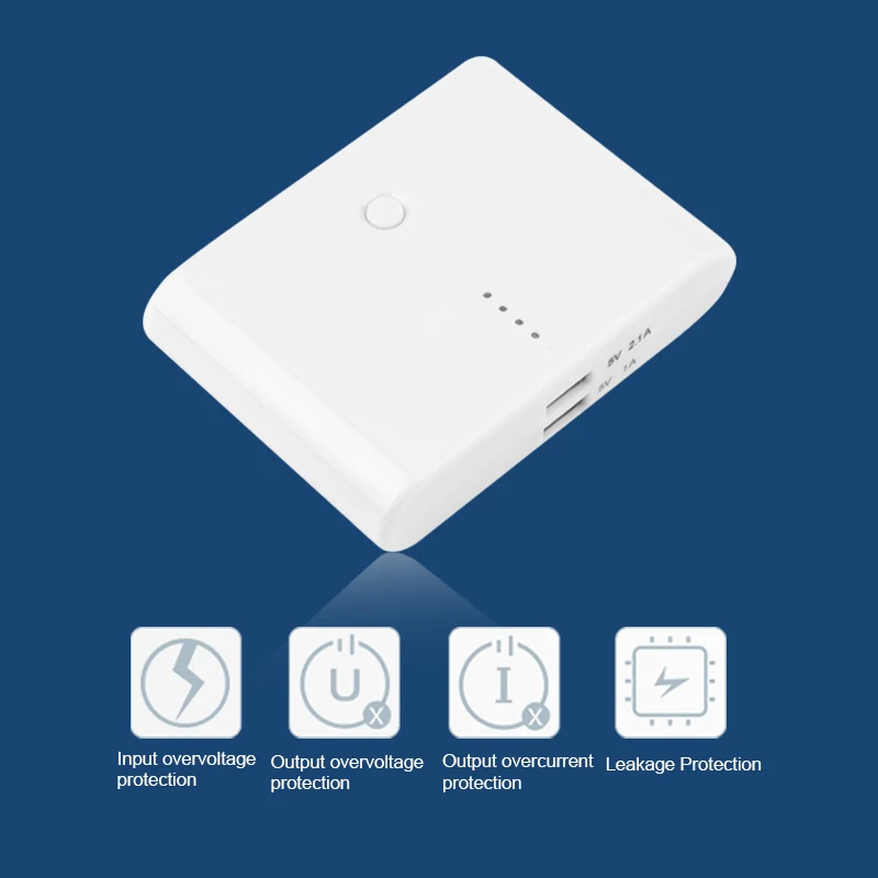 imágenes para Compacto de Peso Ligero 5000 mAh Doble USB Portable Power Bank Batería Externa Cargador Para Smartphone imágenes para Compacto de Peso Ligero 5000 mAh Doble USB Portable Power Bank Batería Externa Cargador Para Smartphone