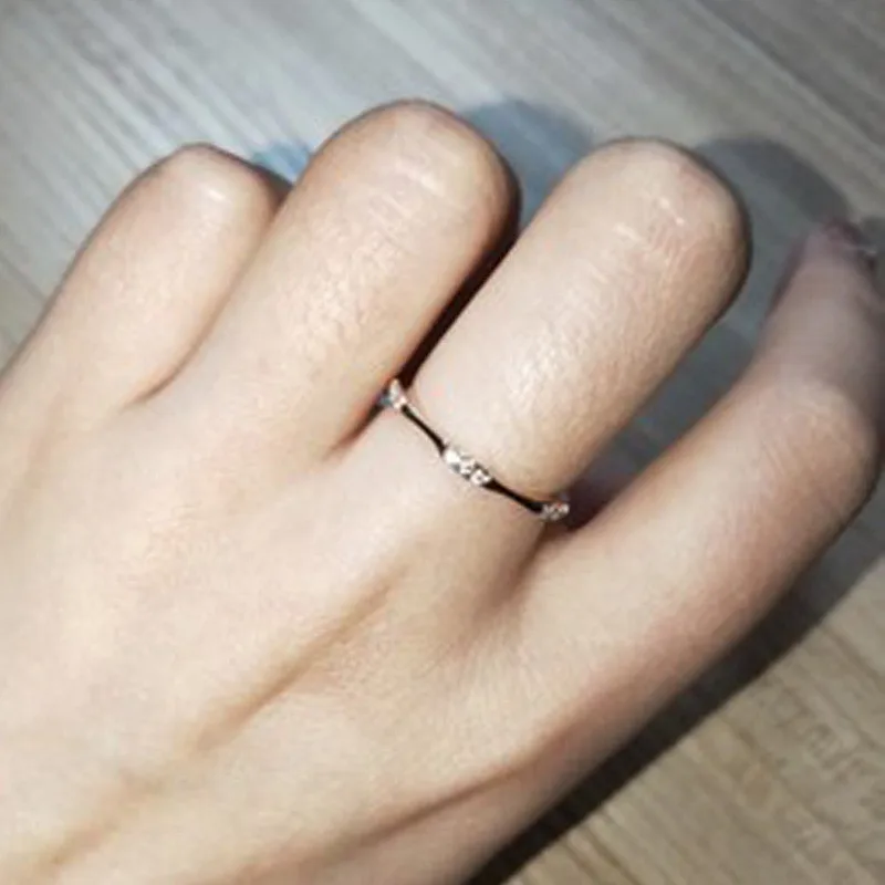 CC модные ювелирные кольца для женщин кольцо с простым дизайном кубического циркония свадебные аксессуары для свадьбы, помолвки Прямая поставка CC2285