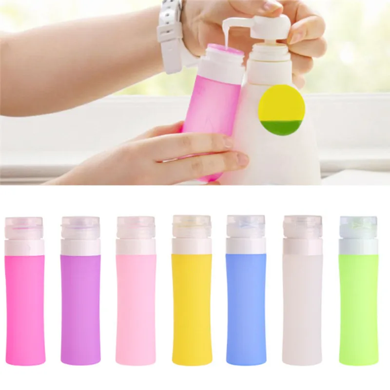 

Mini Packing Bottle Portable Refillable Silicone Cosmetic Bottle Traveler Lotion Shampoo Bath Containers Bottle Spray Atomizer