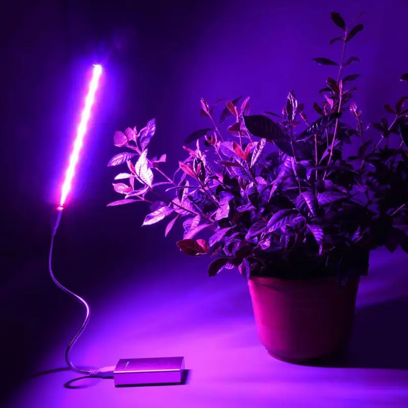 

USB LED Plant Growth Lamp Full Spectrum Lights Silvery Body For Hydroponics System Greenhouse Green Plant