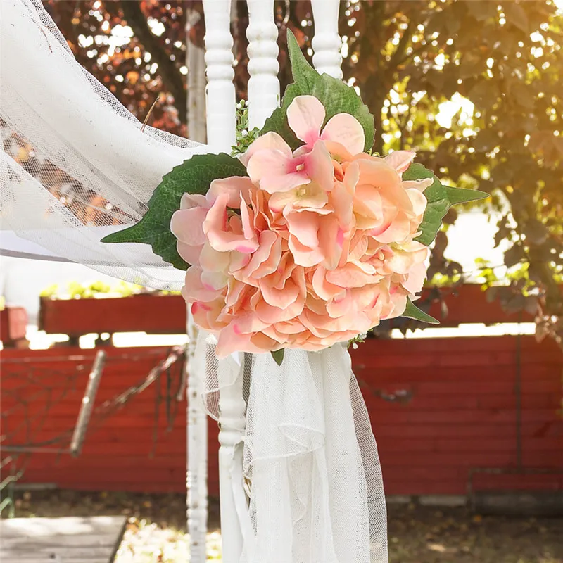 6 шт. Искусственный Гортензия поддельные Гортензия декоративный цветок для Свадебная вечеринка домашний сад DIY цветок