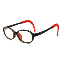 Дети HD силиконовый синий светильник, блокирующие очки, Нескользящие, Детская мода, овальная оправа, очки для компьютерных игр, анти-Blu Ray очки L3