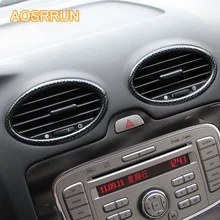 AOSRRUN для Ford focus 2 MK2 2005-2010 углеродное волокно стиль кондиционер розетки чехлы авто аксессуары для автомобиля Стайлинг