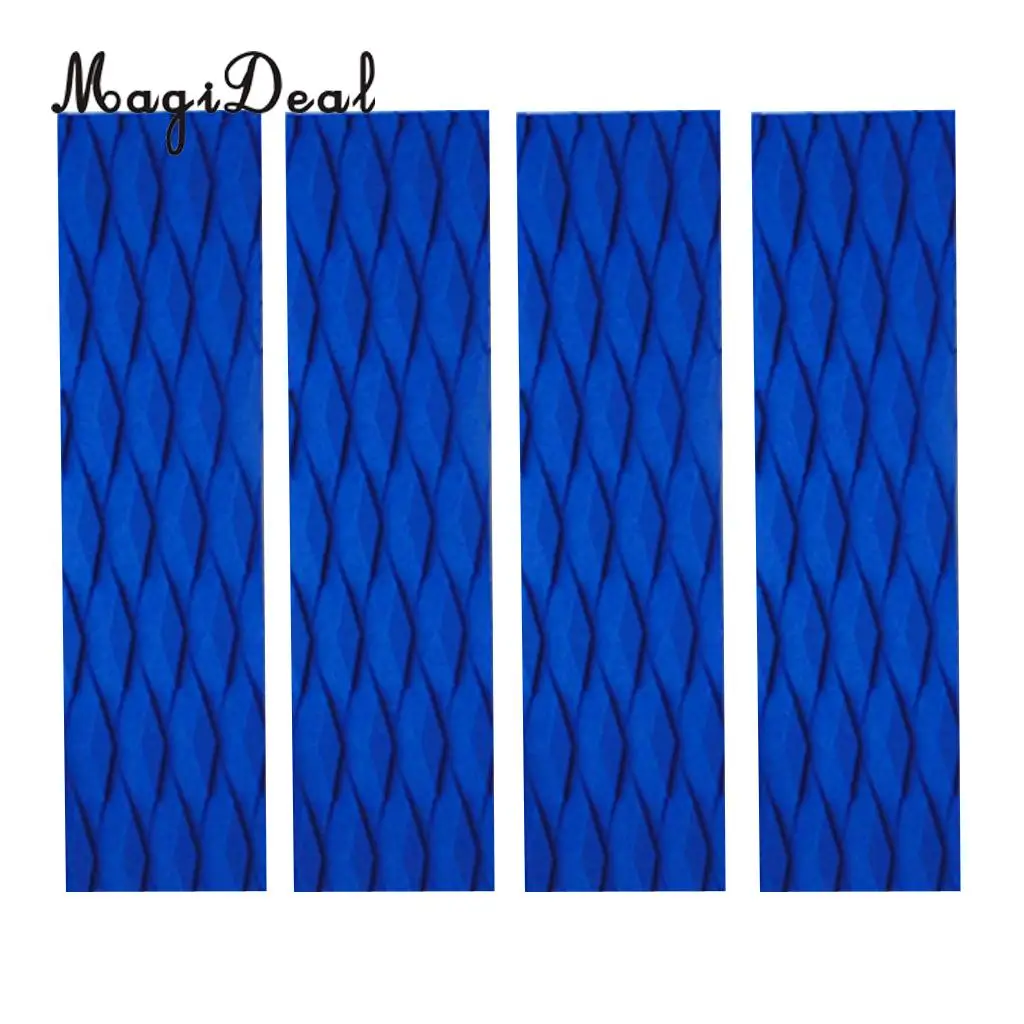 MagiDeal LongBoard 4Pcs Non-Slip EVA Surfboard Traction Pad Bar Grip Skimboard SUP Surfing Surf Body Board Shortboard Accessory