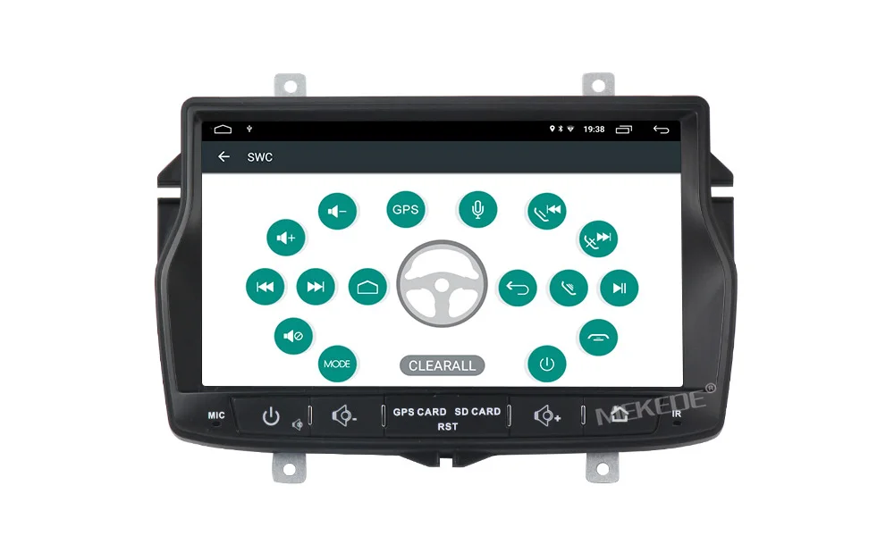 Perfect Russian menu!android 9.1 8cores car radio cassette player for Lada Vesta support GPS navigation WiFi Bluetooth TV SWC canbus 25