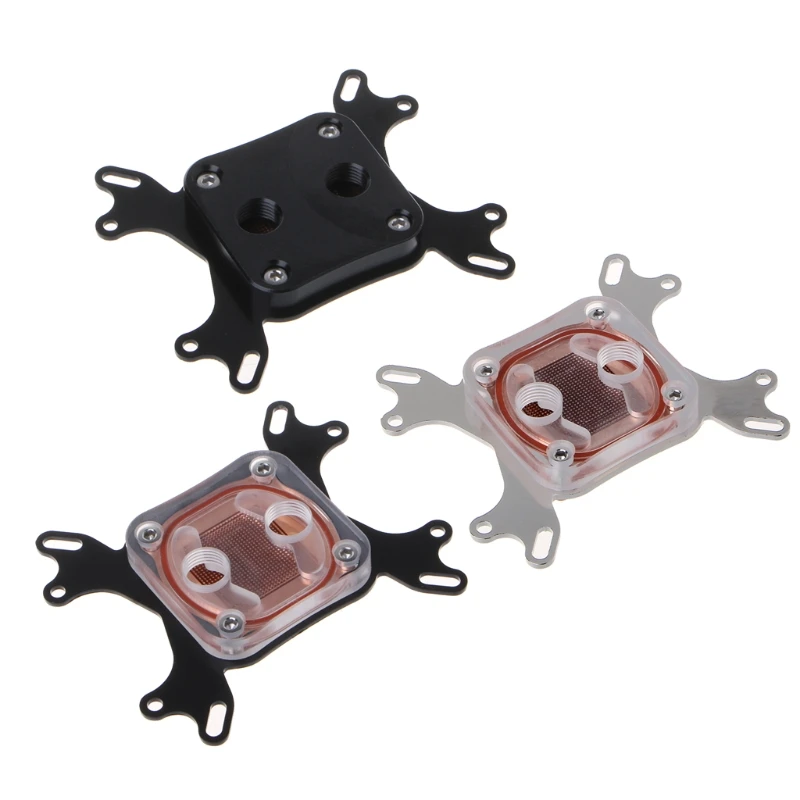 

Computer CPU Water Cooler 50mm Transparent Cover Cooling Block For AMD Intel