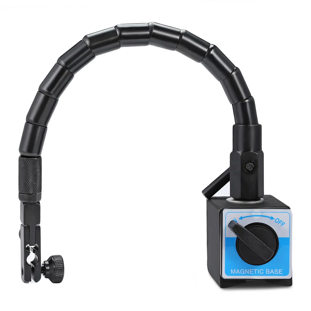 Günstige Universal Mini Flexible Messuhr Magnetische Basis Halter Stehen Magnetische Korrektur Gauge Stand Anzeige Werkzeug