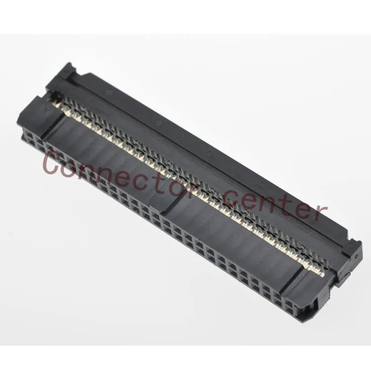 High Quality IDC Connector Full Gold Planted 2.54mm Pitch 50Pin
