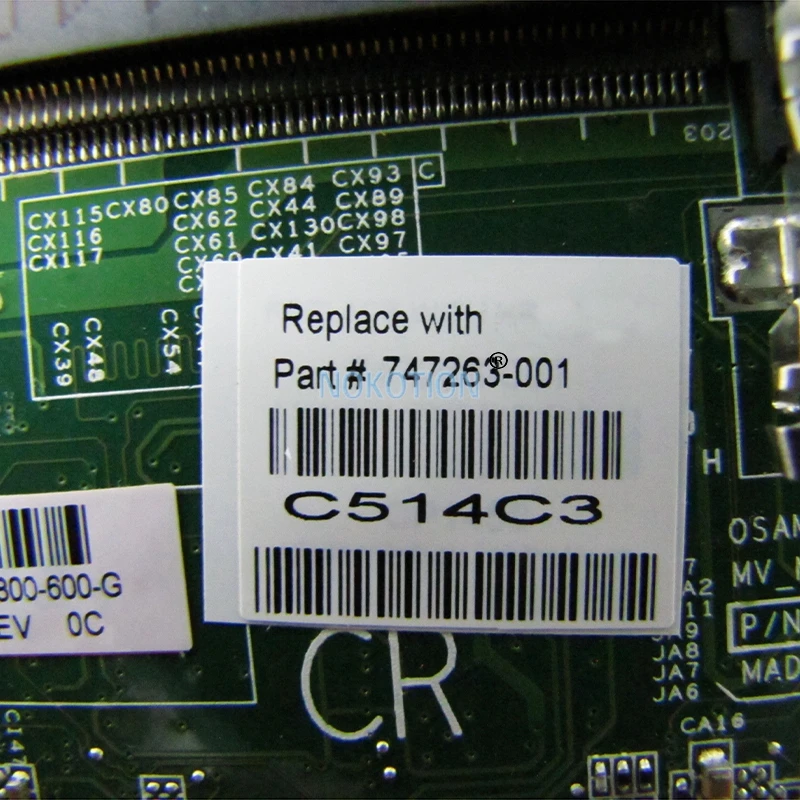 NOKOTION 747263-001 747263-501 ل HP كومباك 14-D 240 G2 246 G2 اللوحة المحمول 820 متر الرسومات HM76