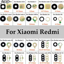 JCD камера стекло для Xiaomi Redmi Note 2 3 4 5 4x 5A Redmi 3 4 4A 6 Pro 5Plus задний тыловой объектив камеры стекло+ наклейка запчасти