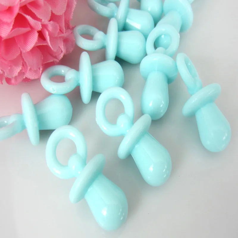 30pcs Plastic Pacifiers Baby Shower Favors Blue Pink For Party Cake Decorations 15 x 31mm 30pcs Plastic Pacifiers Baby Shower Favors Blue Pink For Party Cake Decorations 15 x 31mm