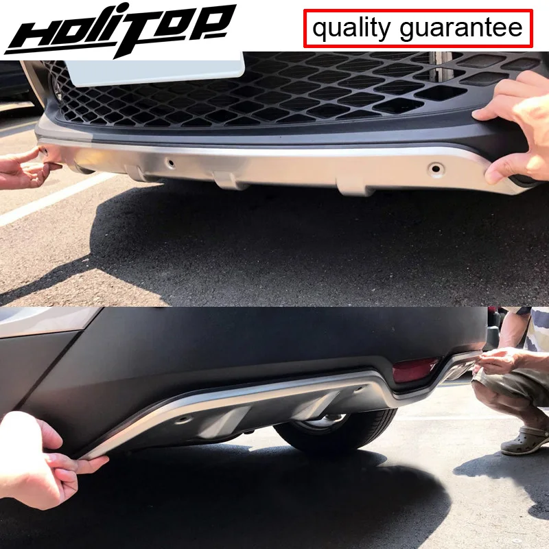 

New arrival front&rear bull bar bumper guard skid plate for Toyota C-HR CHR, 2pcs/set, 304 stainless steel,free shipping to Asia