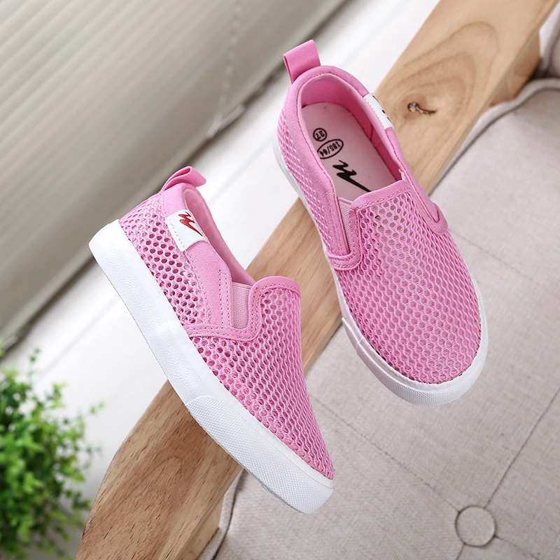 New Baby Summer Flat Shoes Air Mesh Running Casual Shoes Soft Breathable Sandals Sneaker Beach Shoes Children Cut-outs Girl Boy 