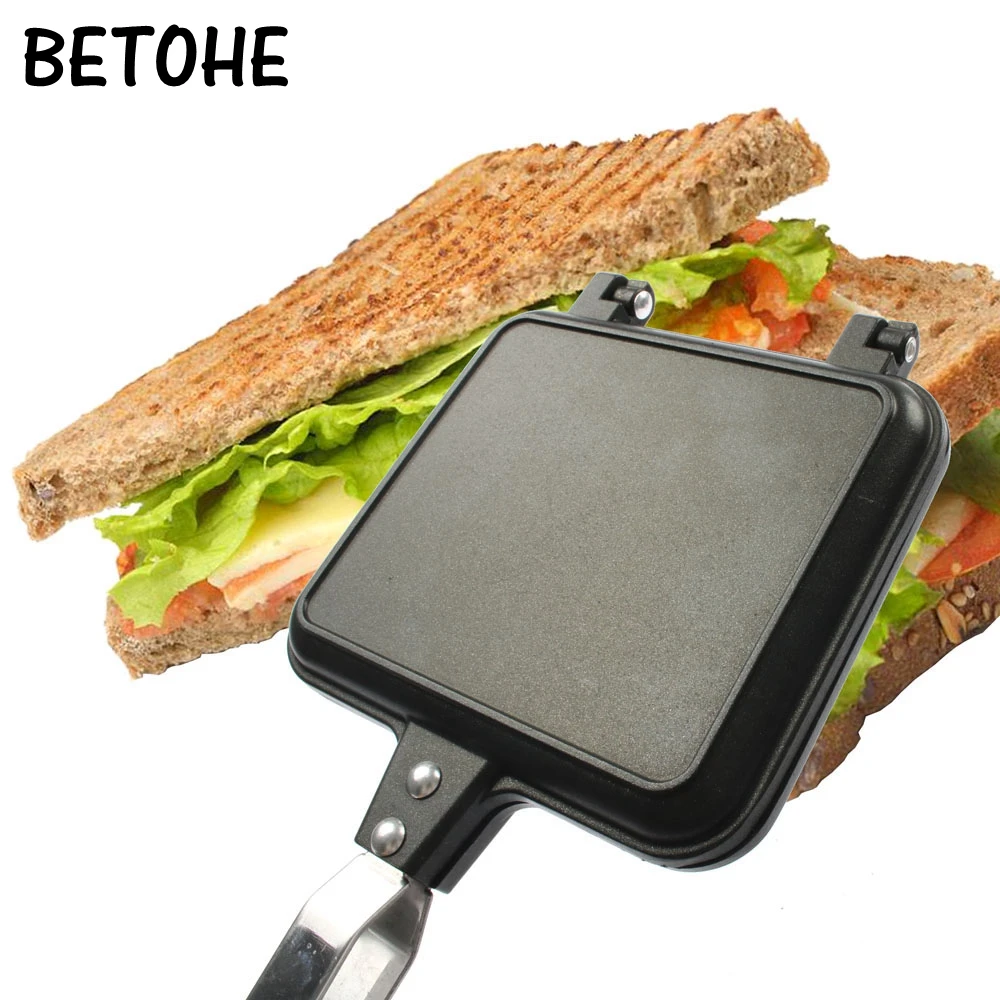 

BETOHE Sandwich Mold Maker Metal Double Sided Cake Bread Toast Mould DIY Tool