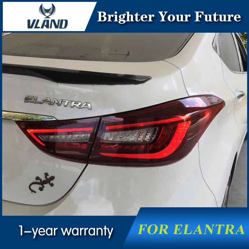 Светодиодный задний светильник в сборе для Hyundai Elantra задние лампы 2012 2017 фонарь