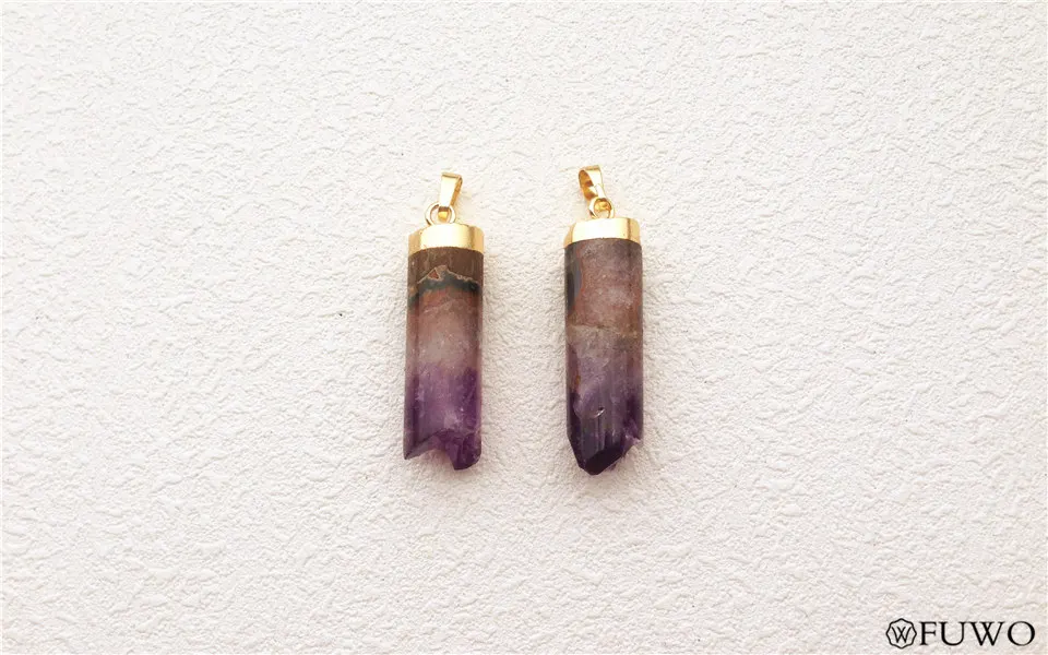 Amethyst Cylinder Pendant 7