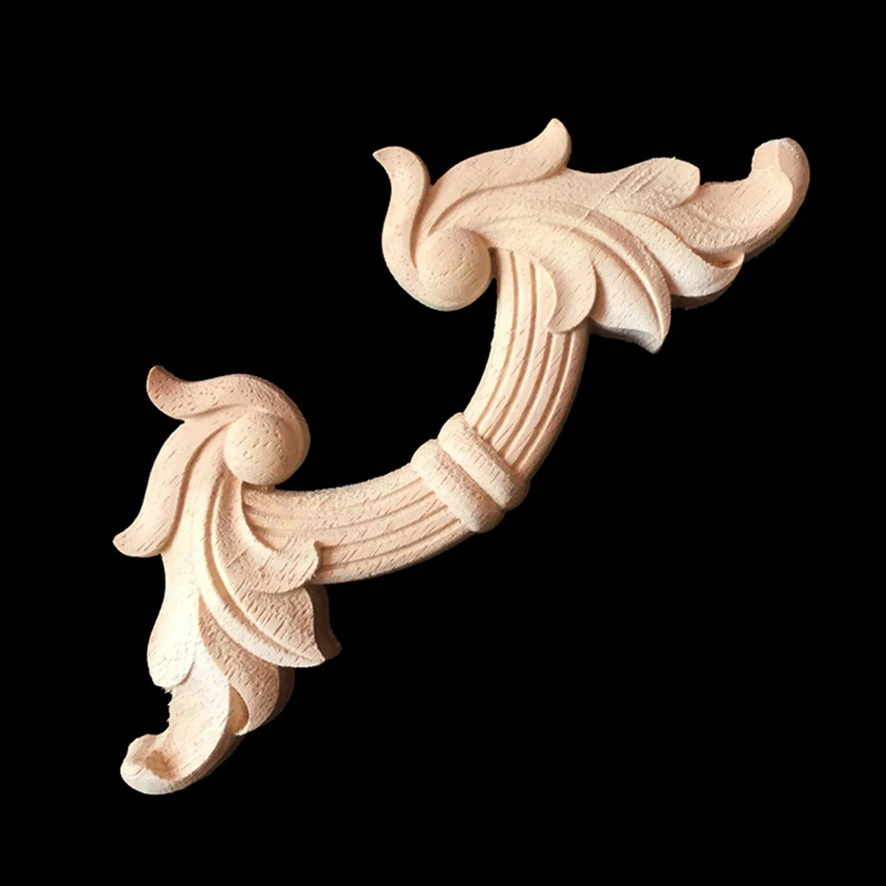 Carved Wood Appliques for Furniture Wood Carved Corner Applique Frame Wall Doors