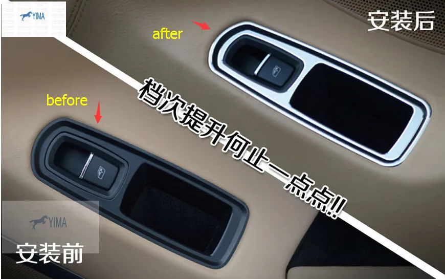 

Lapetus Window Lift Switch Mirror Control Button Panel Cover Trim Accessories Interior Fit For Porsche Panamera 2014 Macan Metal