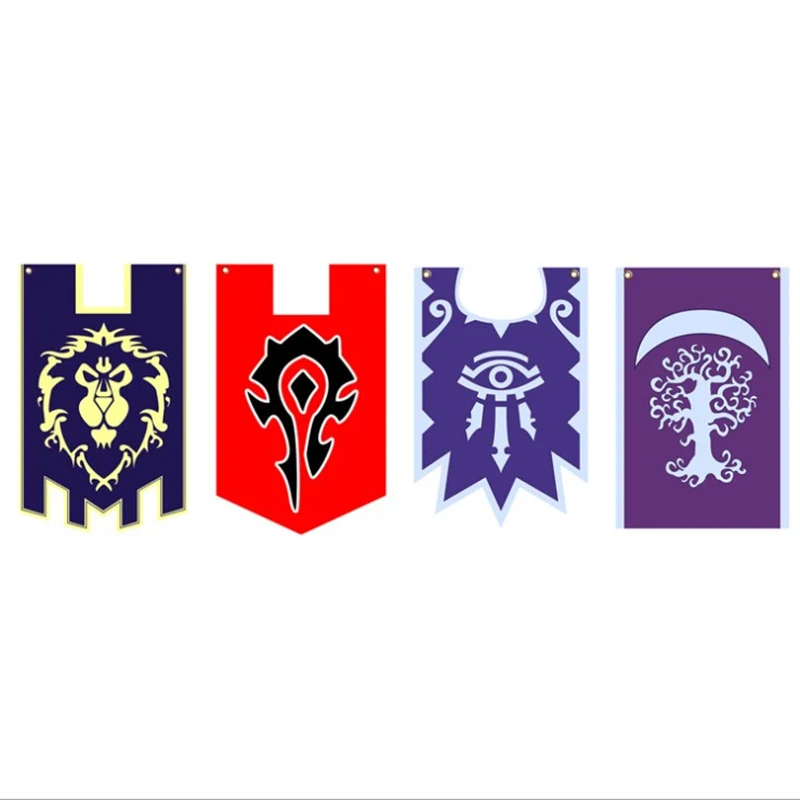 World Of Warcrafts Wow Alliance Орда баннер флаг лавсан Синий Домашний Декор косплей
