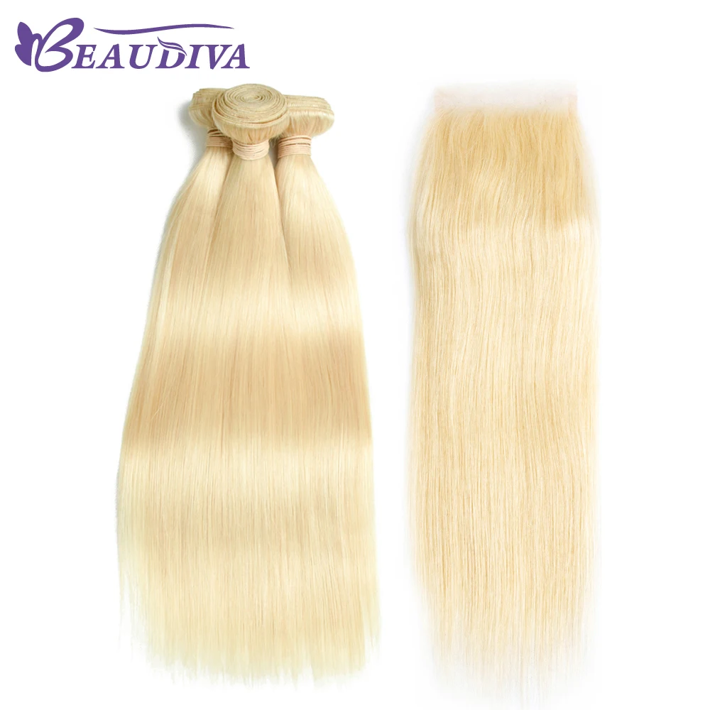 Beaudiva Hair Brazilian Virgin Hair Straight with Closure 613 Blonde Hair 3 Bundles Human Hair with Closure Free Shipping blonde-hair-bundles-with-closure : image Beaudiva Hair Brazilian Virgin Hair Straight with Closure 613 Blonde Hair 3 Bundles Human Hair with Closure Free Shipping blonde-hair-bundles-with-closure