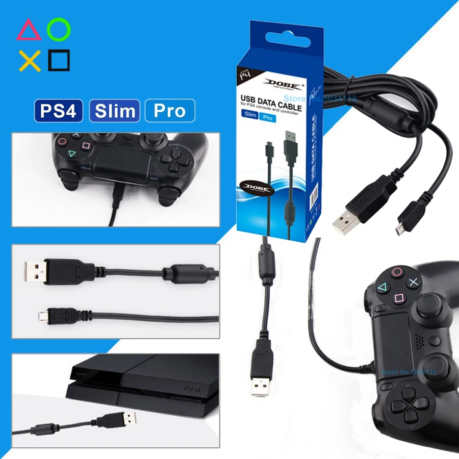 PS4 Slim Pro Micro usb кабель для зарядки данных 1,8 м для sony Playstation 4 Play станция PS 4 игровой контроллер геймпад аксессуары