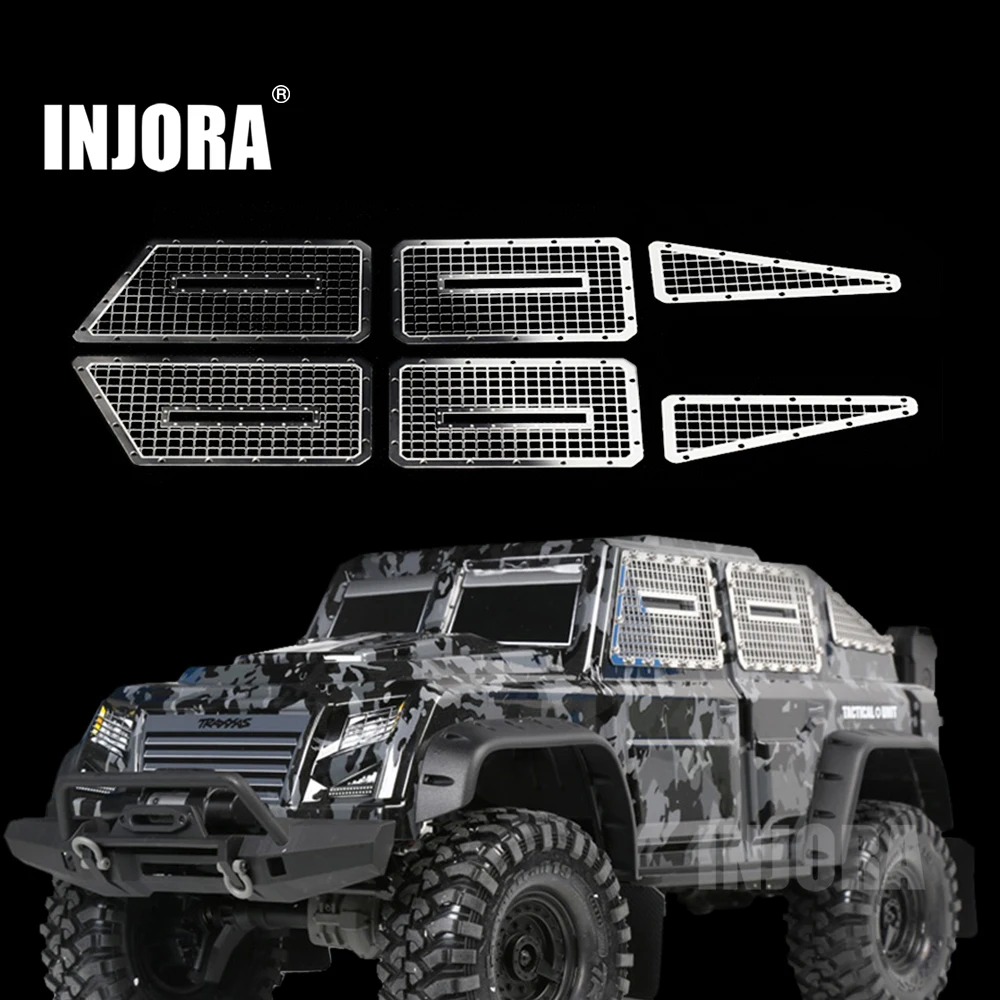

INJORA TRX4 Metal Window Mesh Protective Net for 1/10 RC Crawler Car Traxxas Trx-4 Tactical Unit