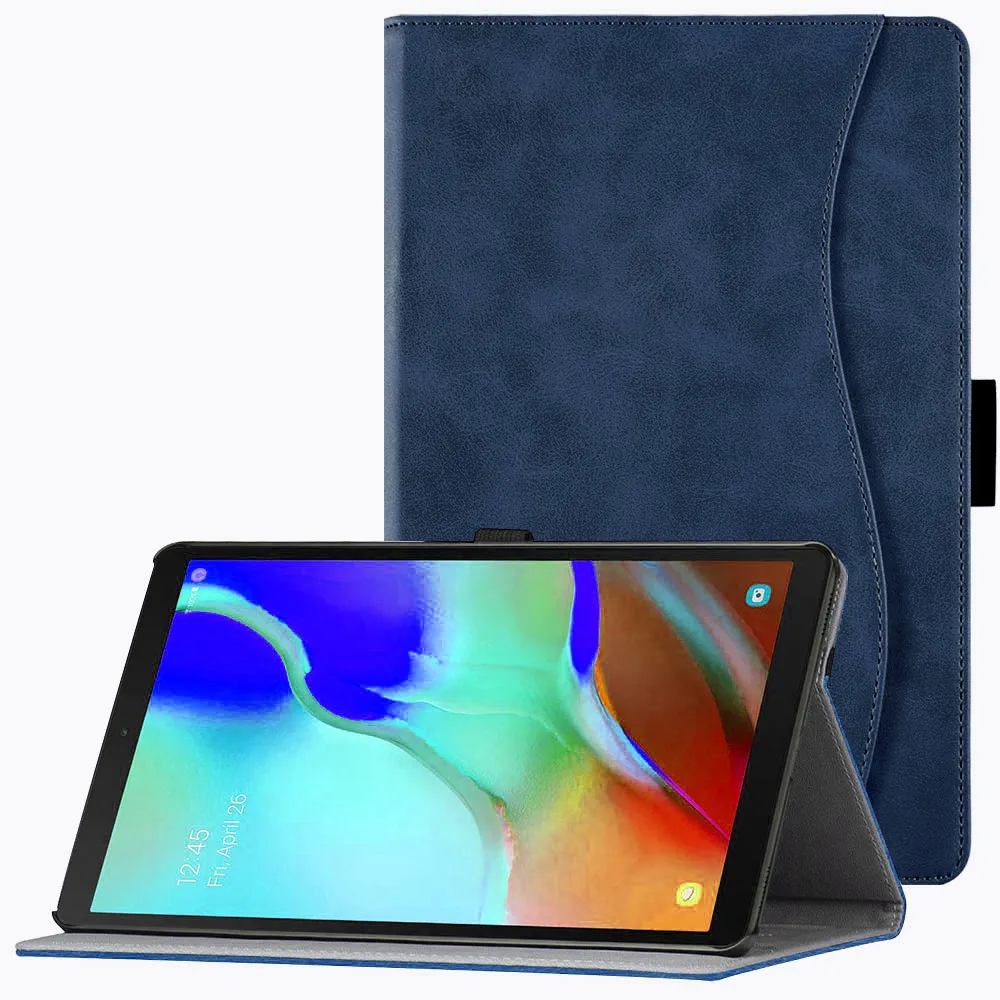 Чехол BOZHUORUI для samsung Galaxy Tab A 10," Tablet Release, модель SM-T510/SM-T515, Премиум чехол из искусственной кожи с ремешком на руку