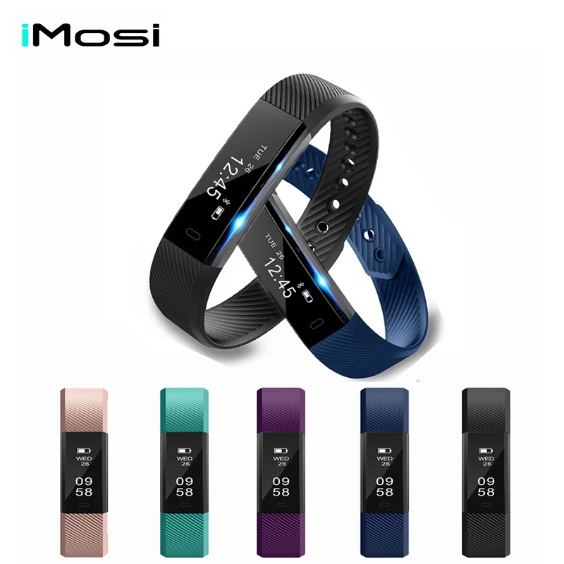 Imosi ID115 Smart Bracelet Fitness Tracker Step Counter Activity