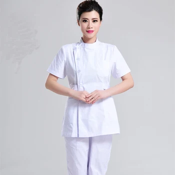 

2017 Summer women hospital medical clothes dental clinic and beauty salon nurse uniform fashionable design slim fit Workwear