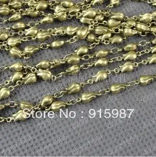 

Sweet Bell Fashion Jewelry Findings,Accessories,charm,pendant,Copper Antique Bronze Chain width:rose chain 10*4mm 1 Meter