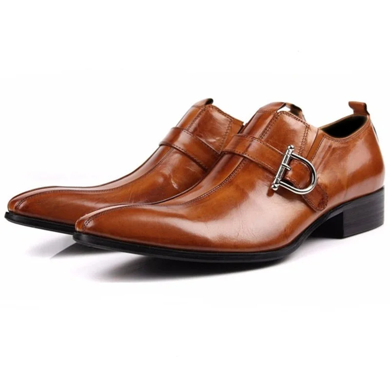 Brown Leather Pointed Shoes Brown Leather Pointed Shoes