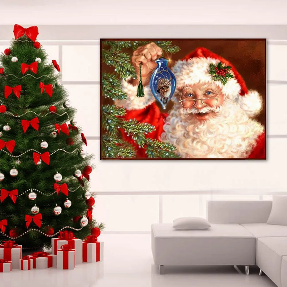 

5D Diy Diamond Embroidery Christmas Tree Diamond Painting Full Square Drill Cross Stitch Christmas Gifts Decorations For Home