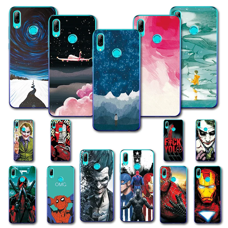

YOUVEI Printed Case For Huawei P Smart 2019 Silicone Back Phone Capa Cover For Huawei P Smart 2019 6.21 inch Novelty Fundas